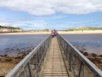 Reckety Bridge at Lossiemouth Beach