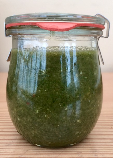 Pesto in jar