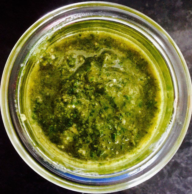 … I love the smell of Pesto in the morning