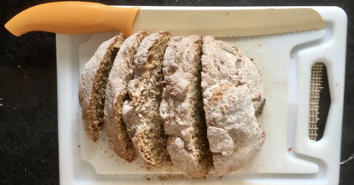 Soda Bread knife, chopping board, yum