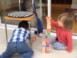 toddlers getting the job done